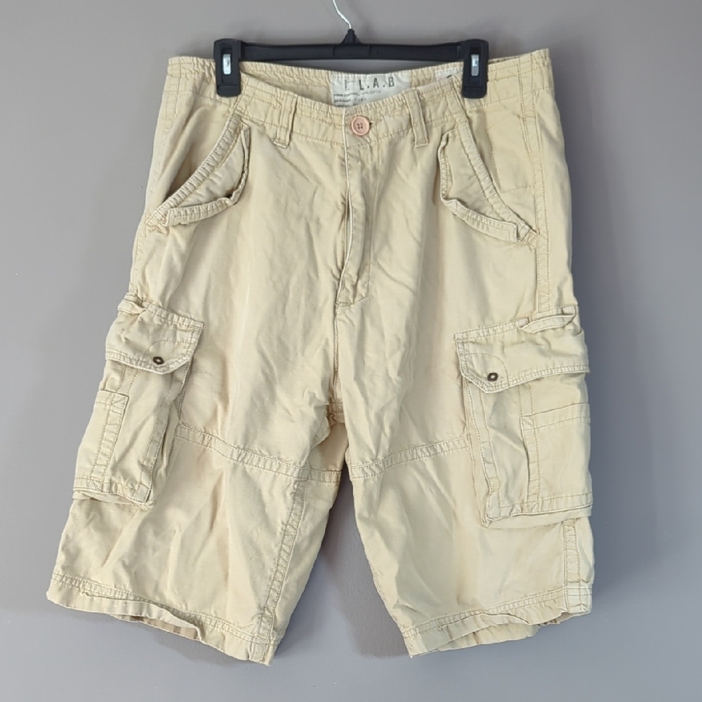 Men's Tan Cargo Shorts 34 L.A.B.